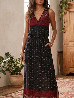 Miss Lulo Semi Sheer Maxi Dress